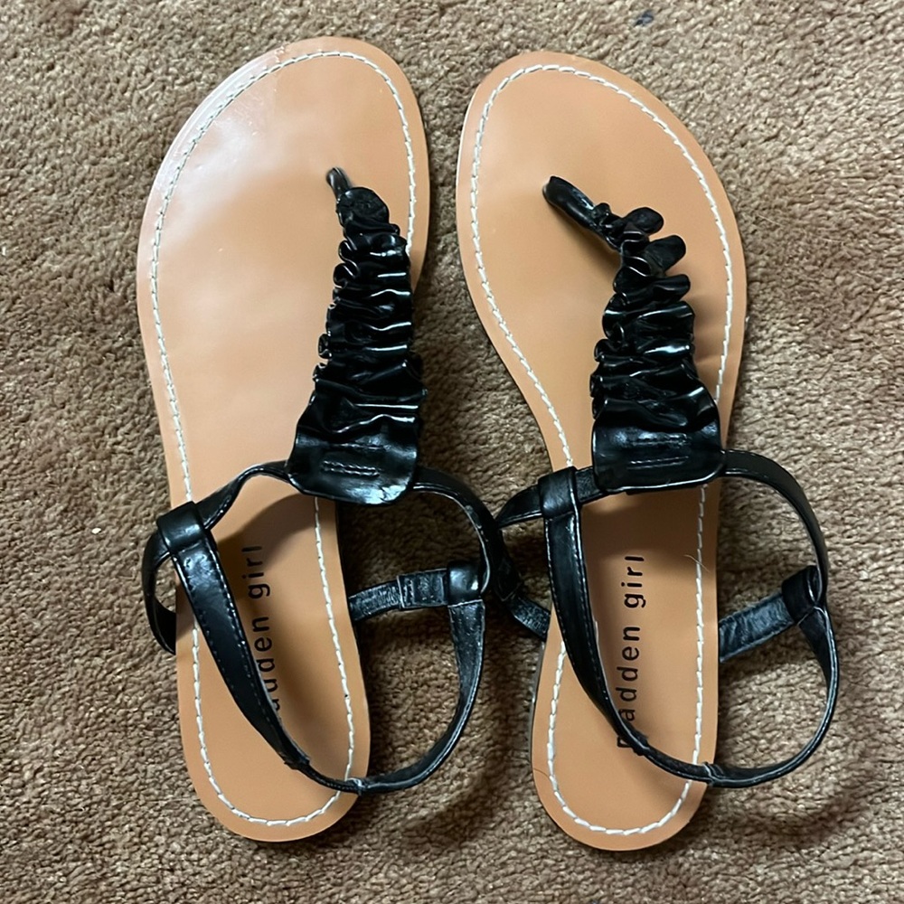 Madden Girl sandals - black, size 7